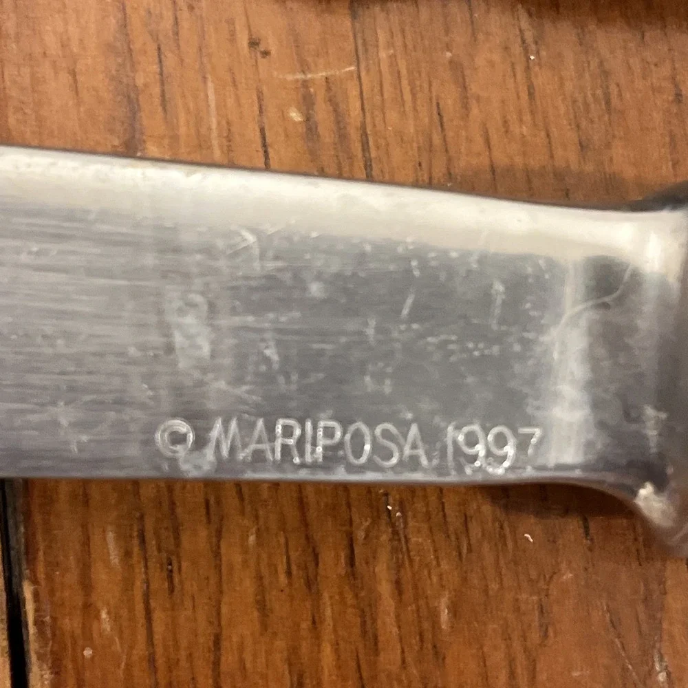 Mariposa Brilliance Aluminum Cheese Spreader Beach Lighthouse 1997 Knife